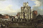 Bernardo Bellotto Visitationist Church in Warsaw oil painting